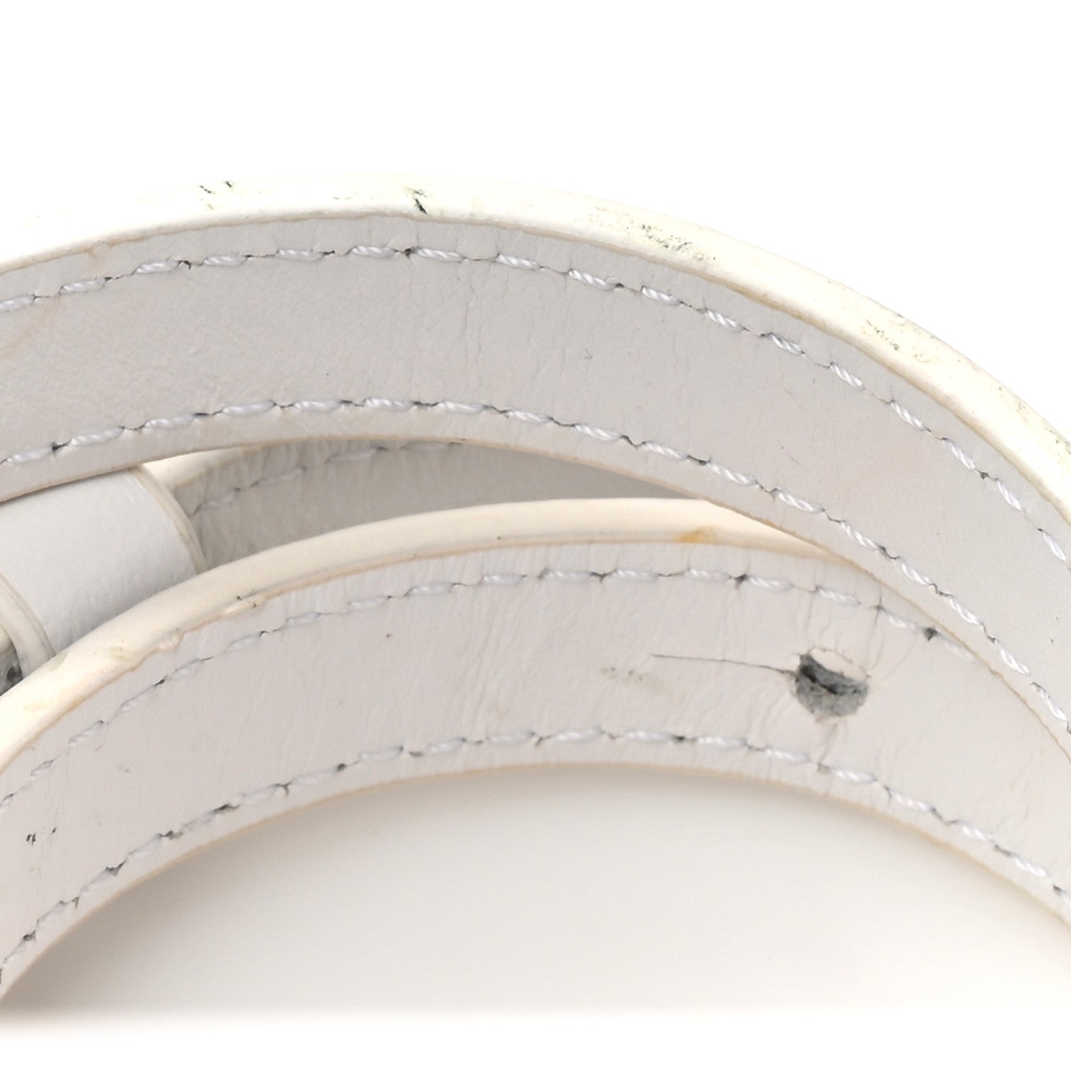 Smooth Calfskin Le Chiquito Noeud White