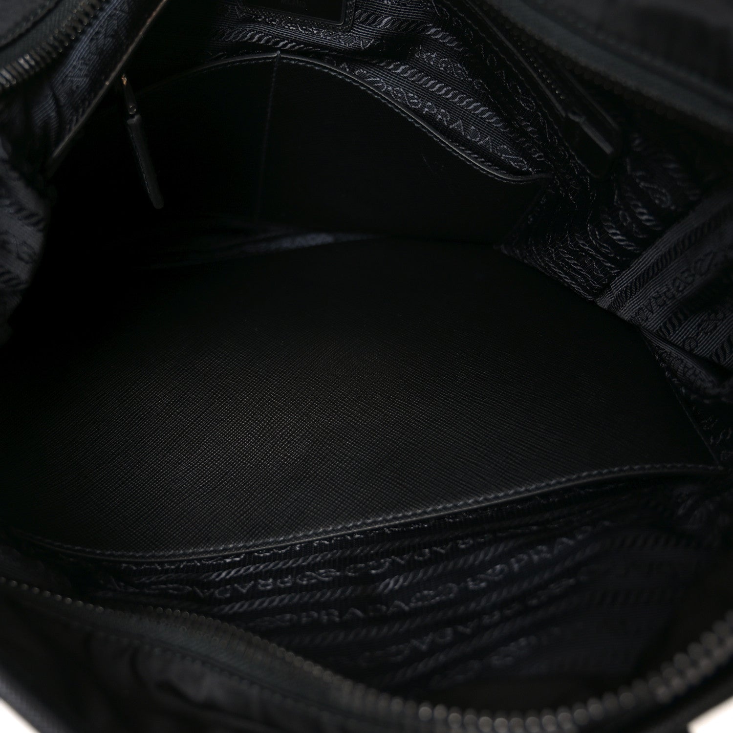 Tessuto Nylon Saffiano Tote Black
