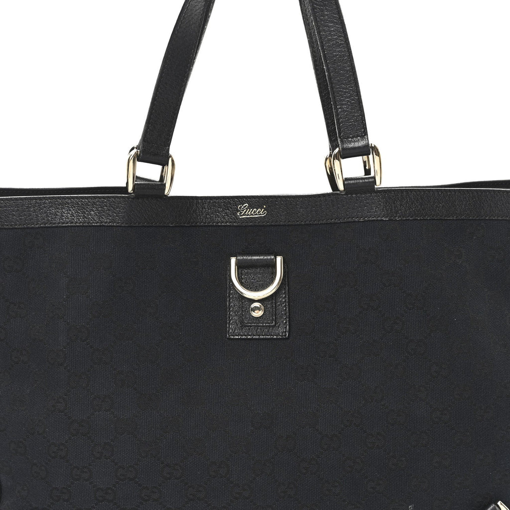 Monogram Large Abbey Tote Black