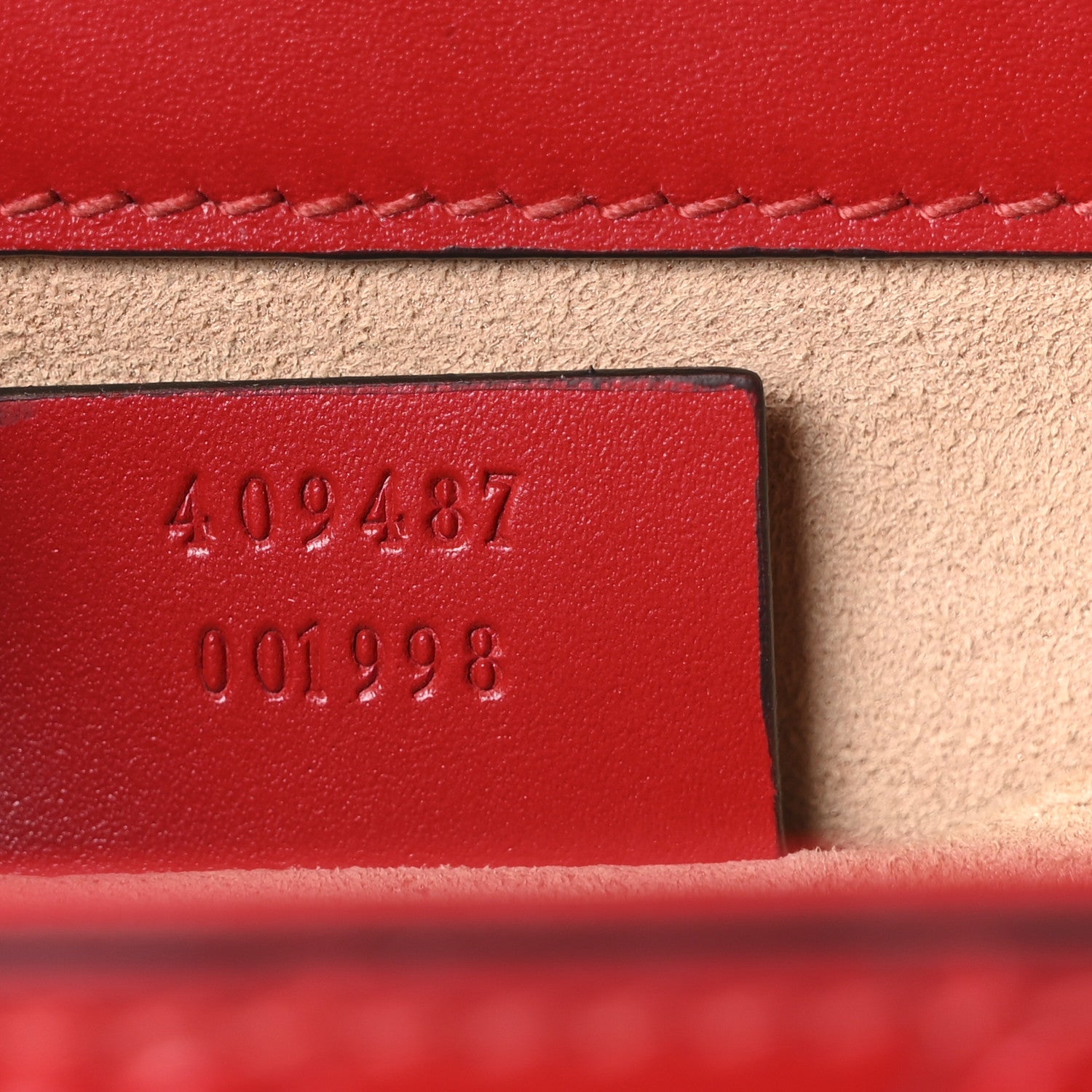 Guccissima Small Padlock Shoulder Bag Hibiscus Red