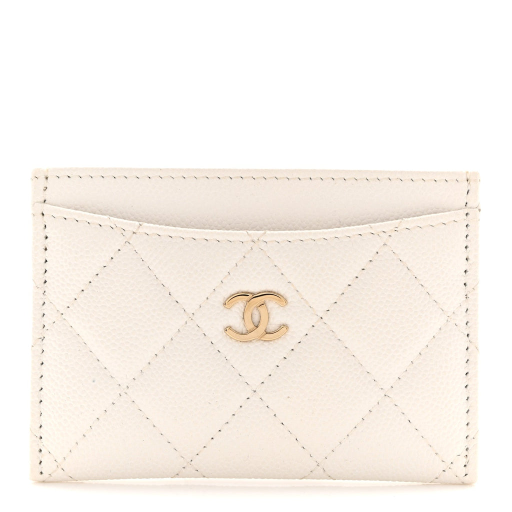 Caviar Quilted  Holder White