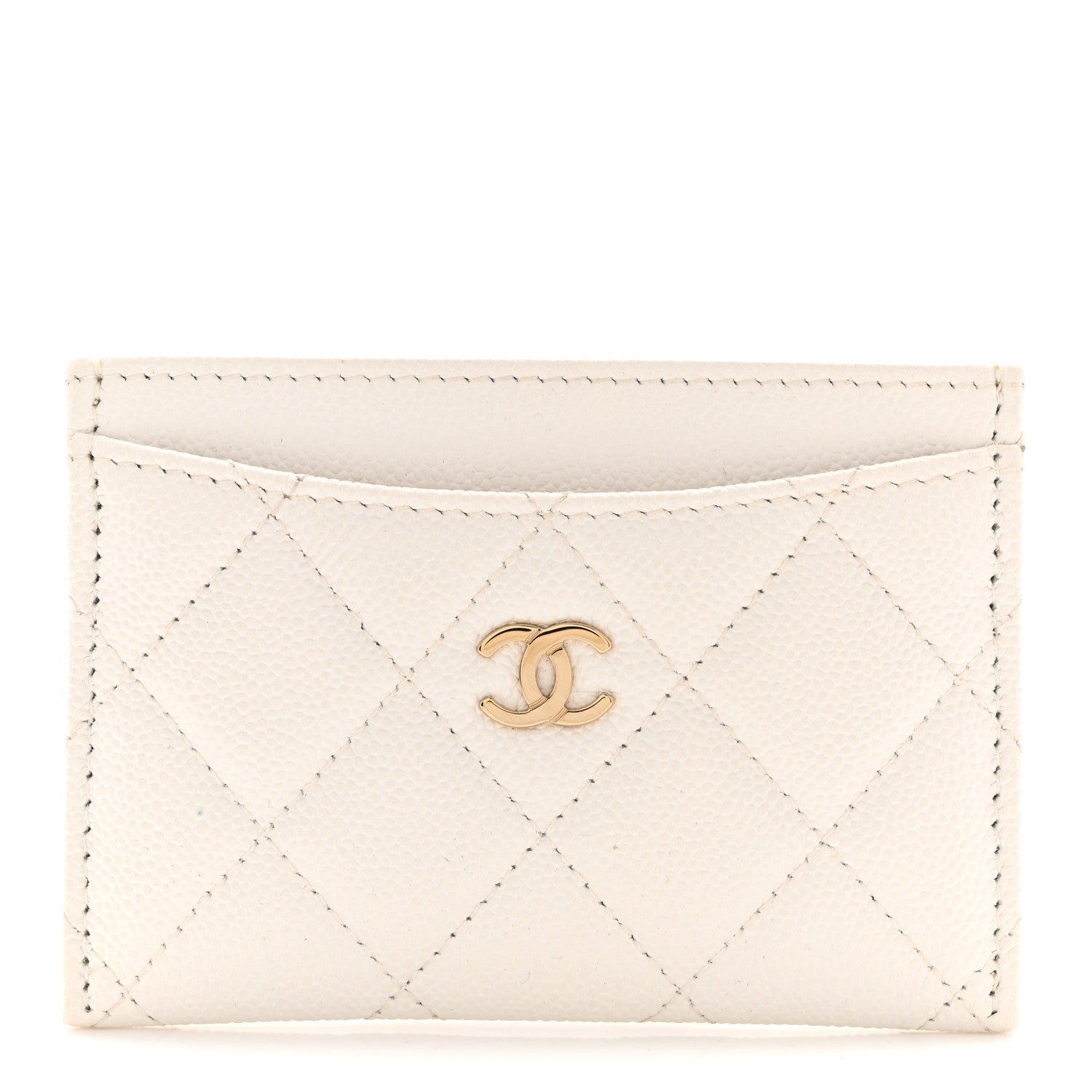 Caviar Quilted  Holder White