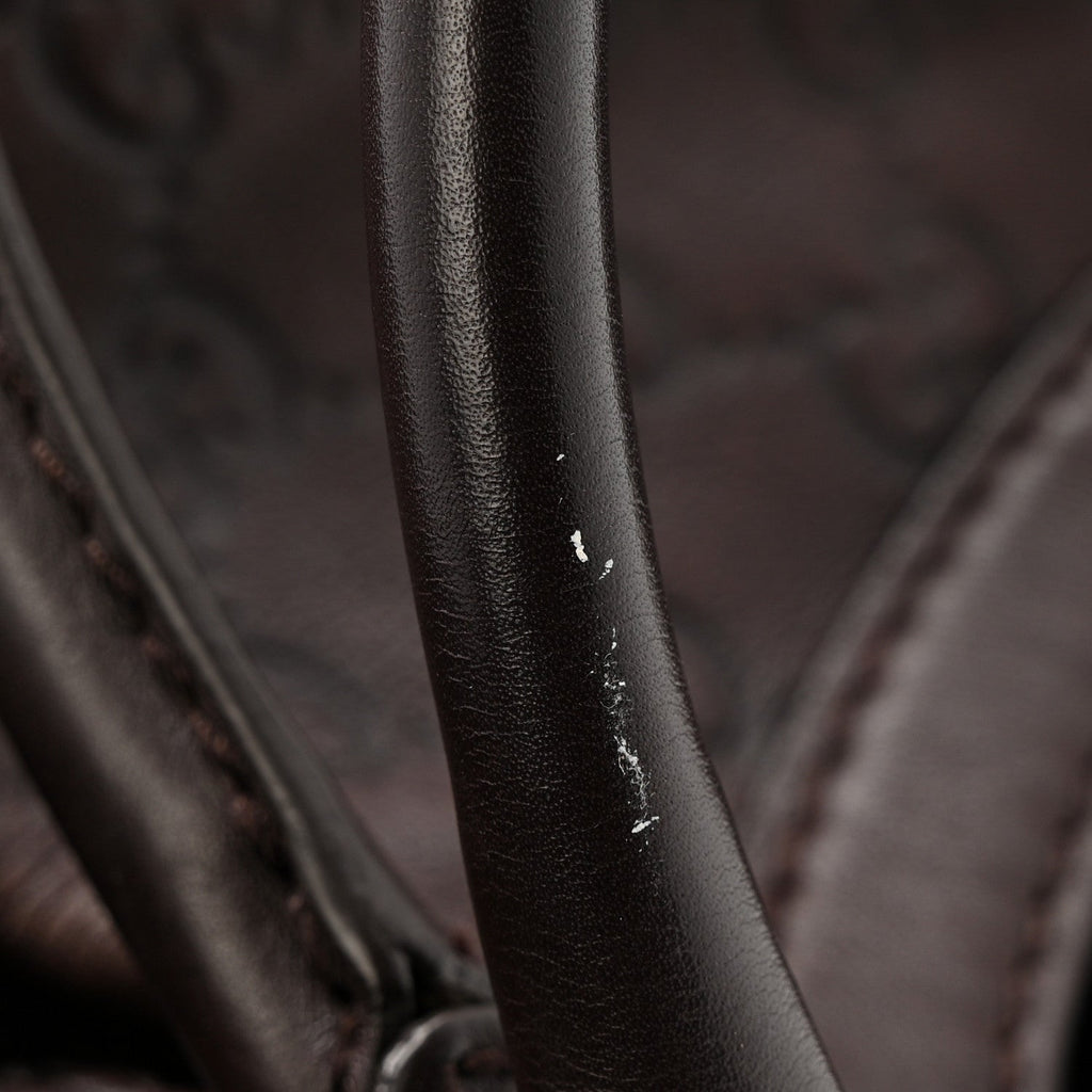 Guccissima Medium Sukey Tote Chocolate