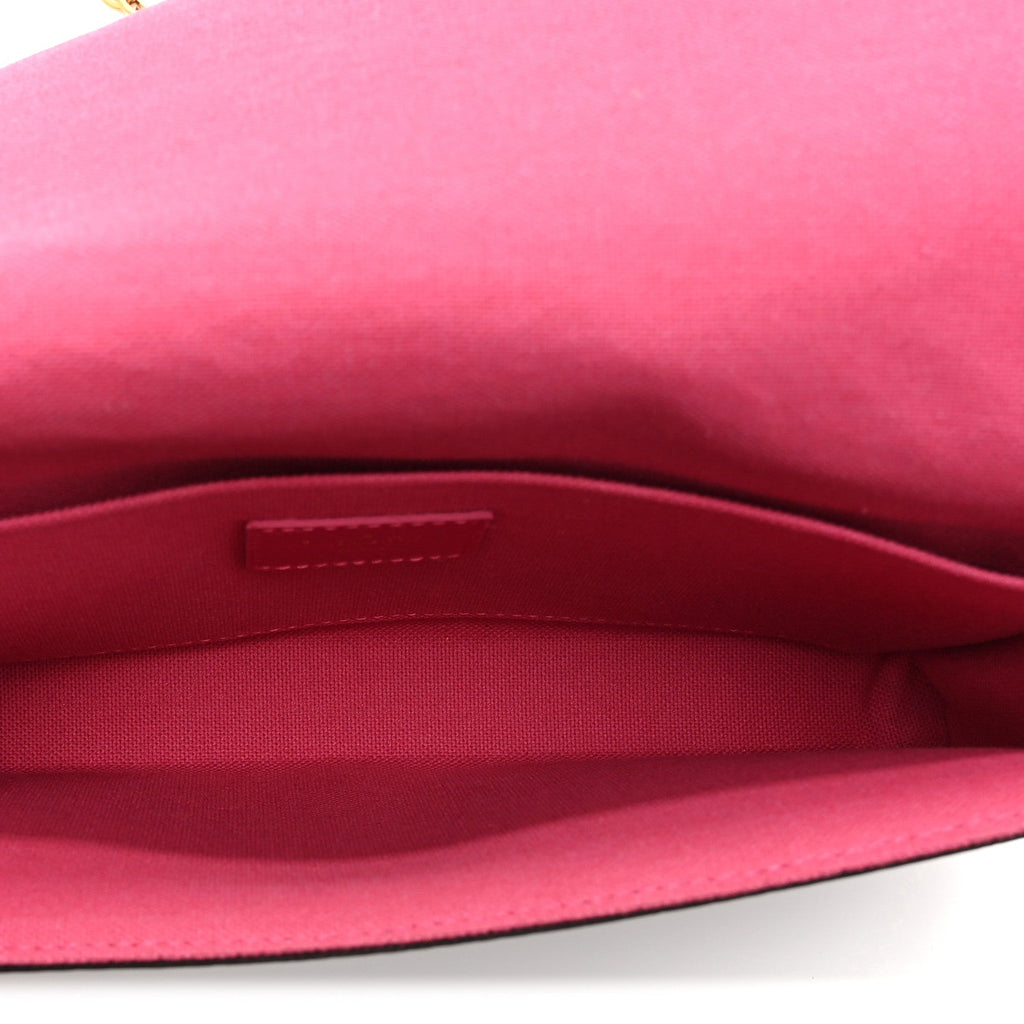 Monogram 2021 Christmas Animation Hollywood Pochette Felicie Chain Wallet Fuchsia