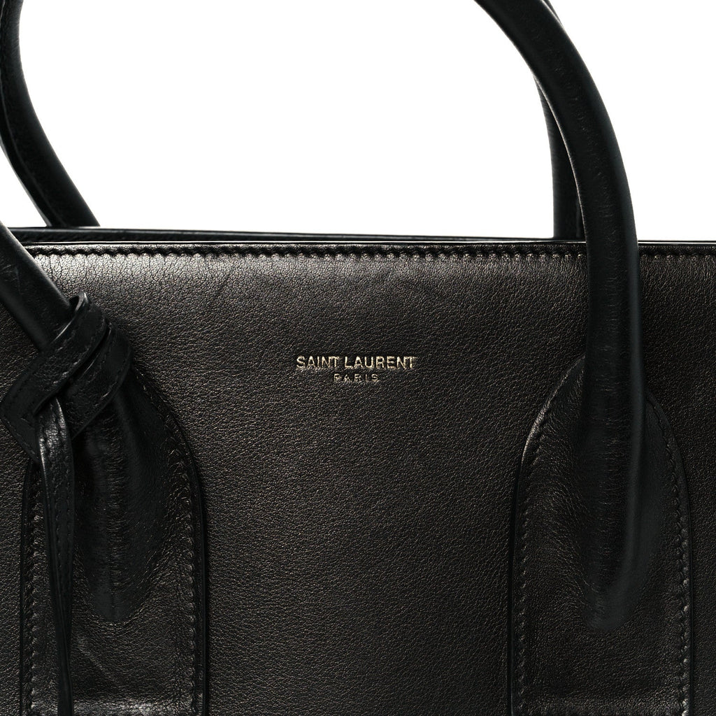 Calfskin Small Sac De Jour Black