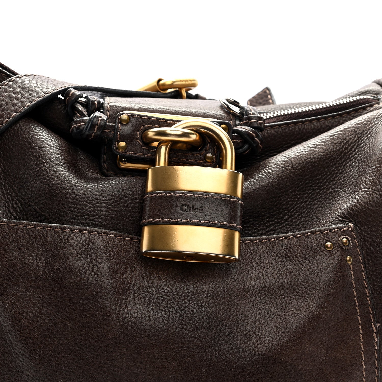 Calfskin Paddington Hobo Brown