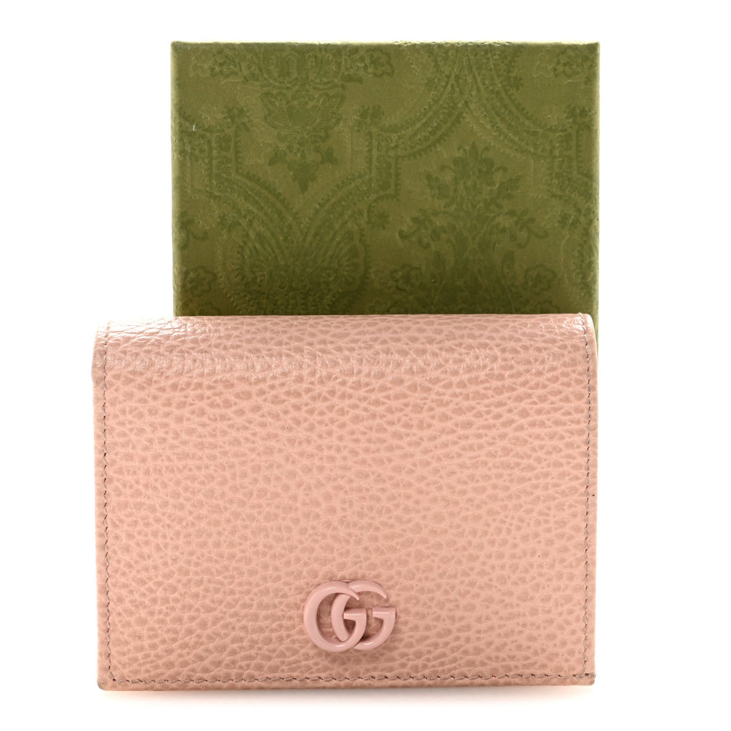 Dollar Calfskin Enamel Monochrome GG Marmont  Case Perfect Pink