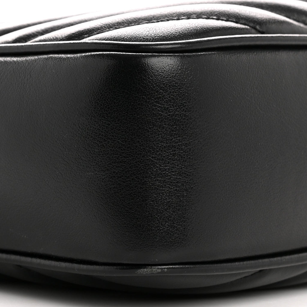 Calfskin Matelasse Monogram Monochrome Lou Camera Bag Black