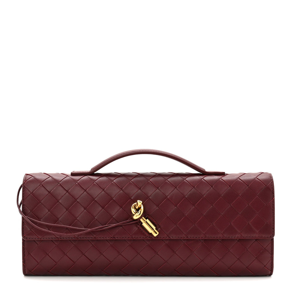 Nappa Intrecciato Long Andiamo Top Handle Clutch Barolo