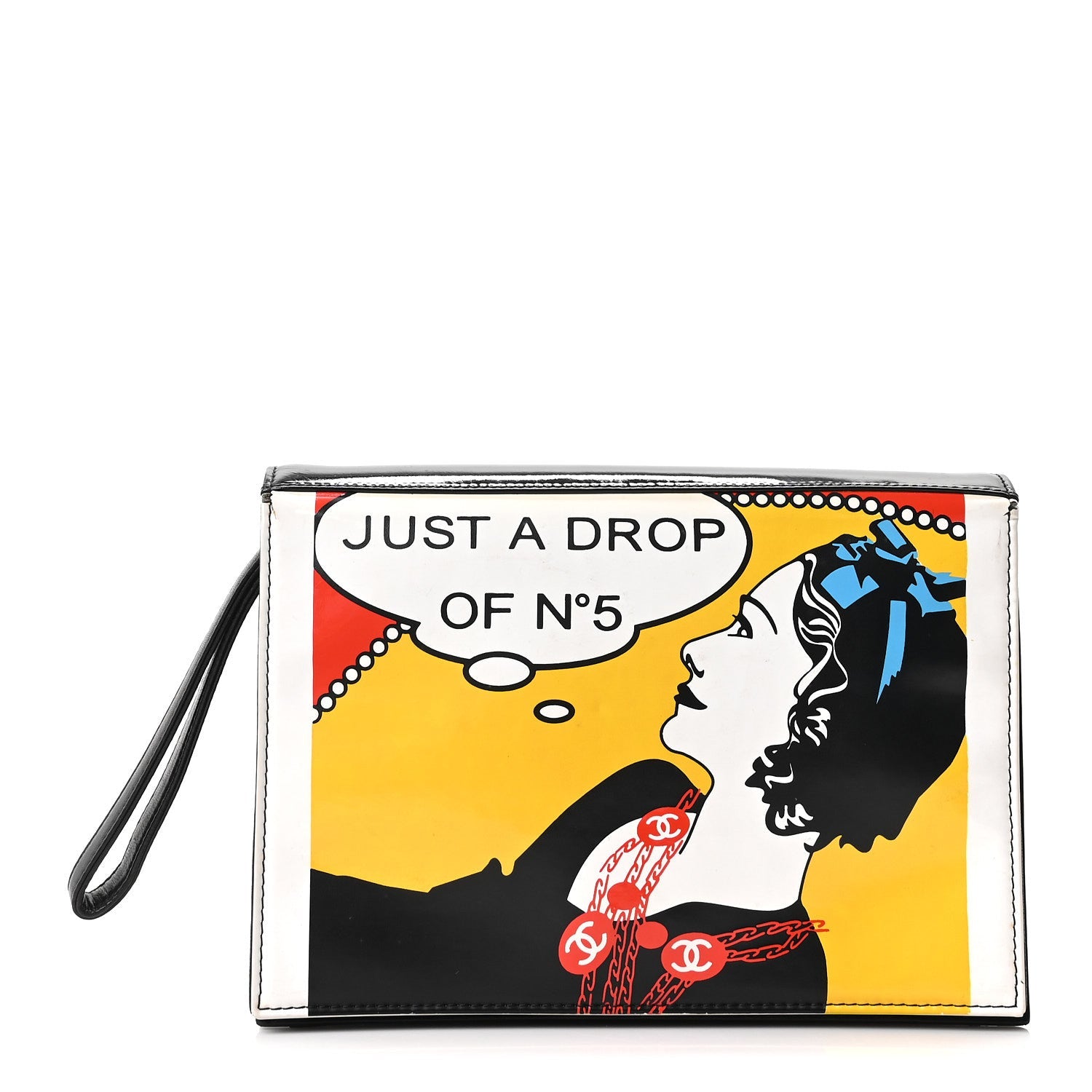 Patent Just a Drop of N°5 Comic Coco Clutch