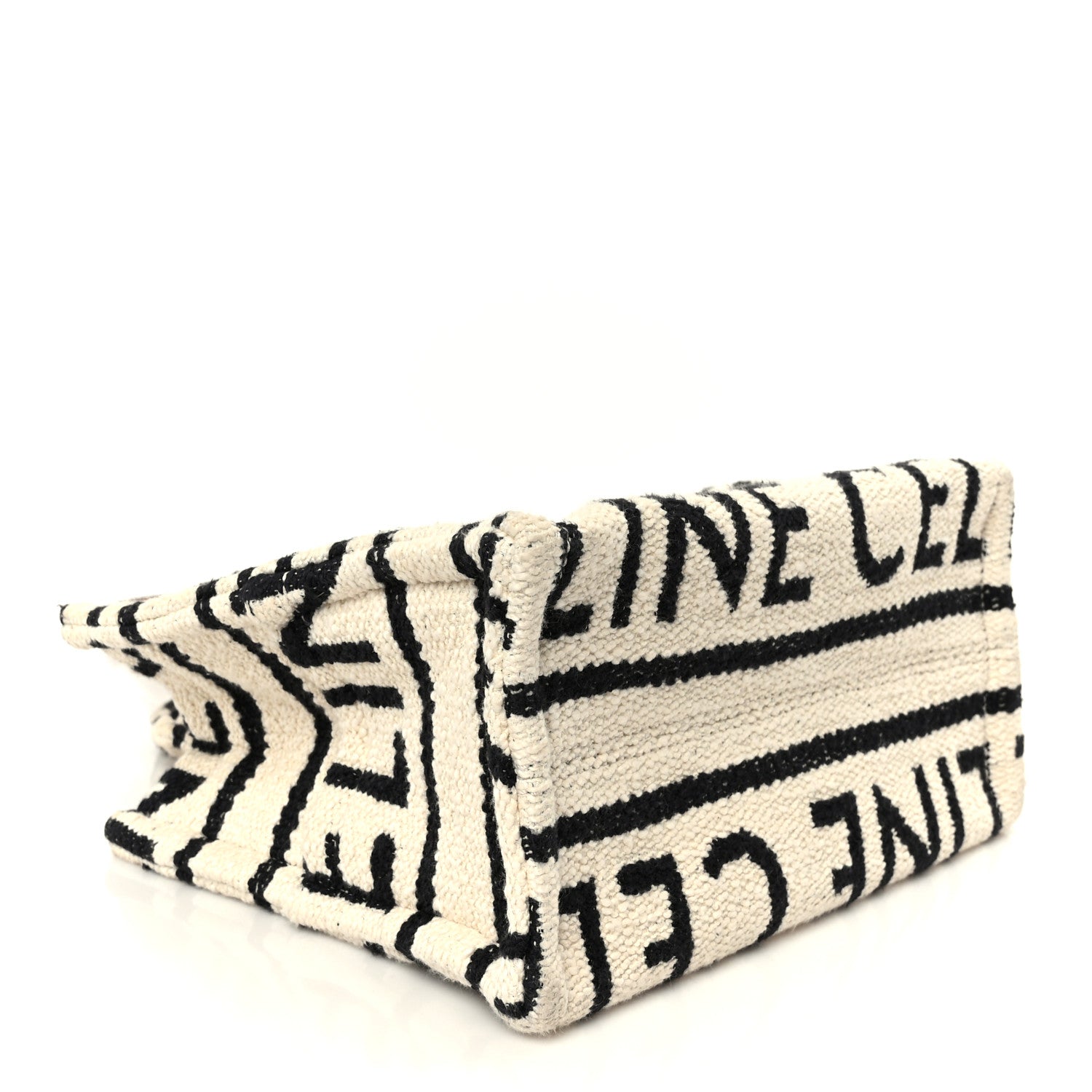 Canvas Small All Over Cabas Thais White Black