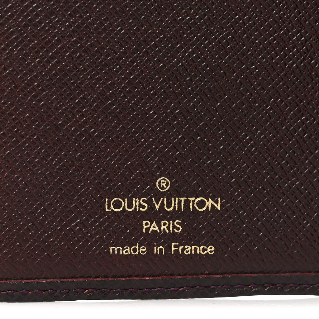 Taiga Porte Valeurs Organizer Wallet Acajou