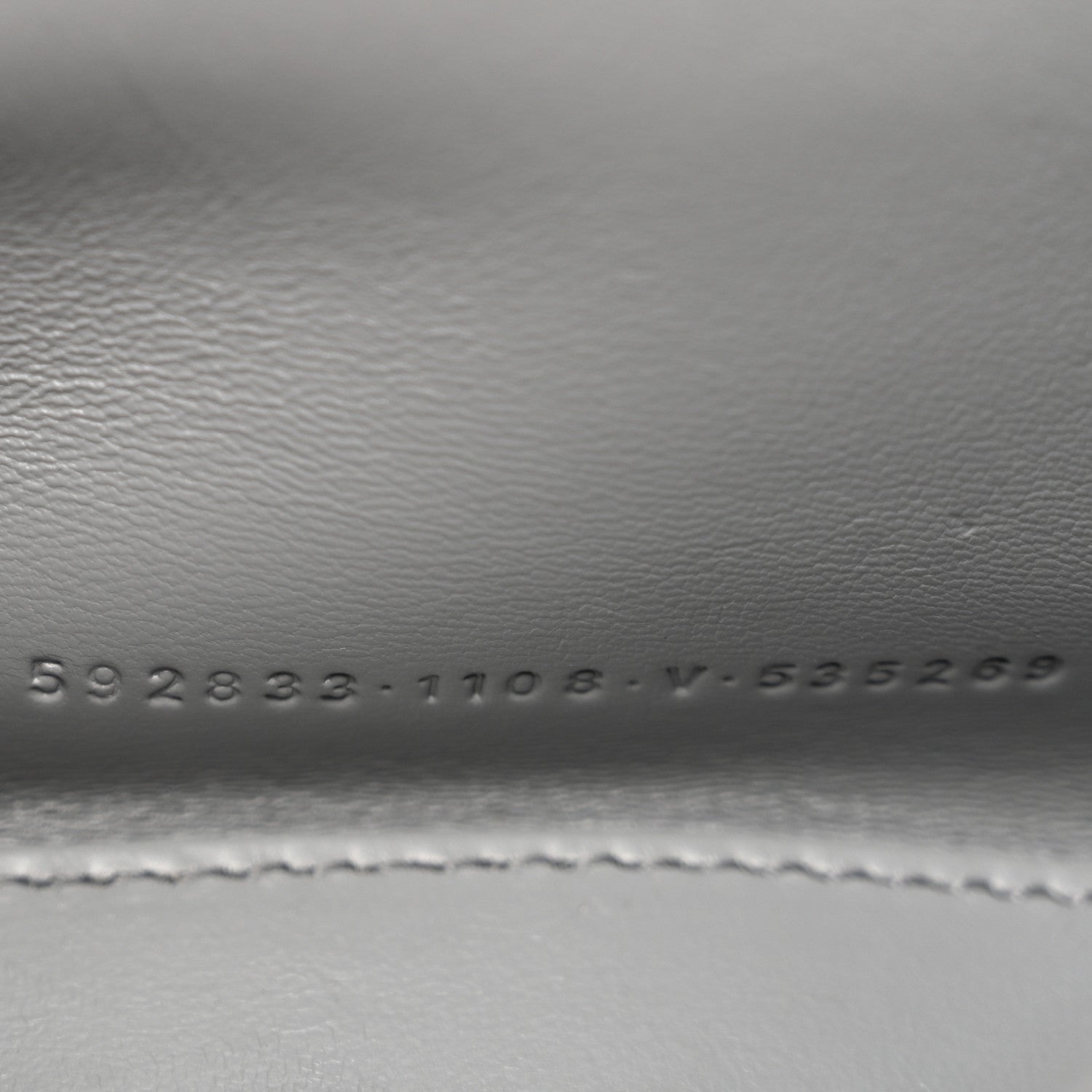 Shiny Calfskin Crocodile Embossed Hourglass Top Handle Bag XS Balenciaga Grey