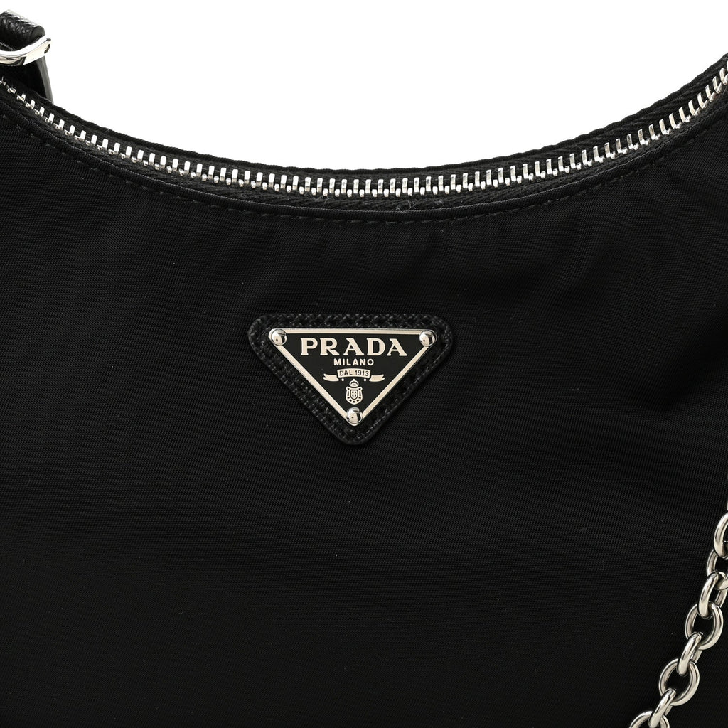 Re-Nylon Saffiano Re-Edition 2005 Shoulder Bag Black