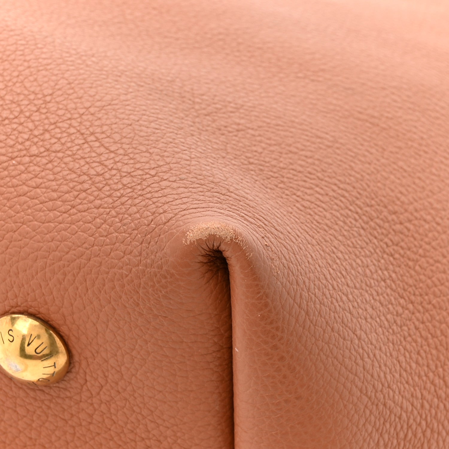 Grained Calfskin Low Key Hobo PM Cognac