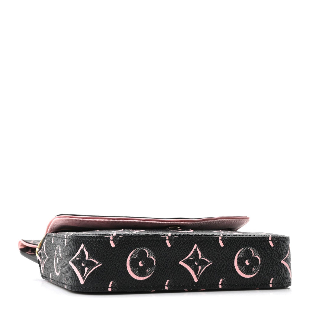 Monogram Fall For You Felicie Strap & Go Black