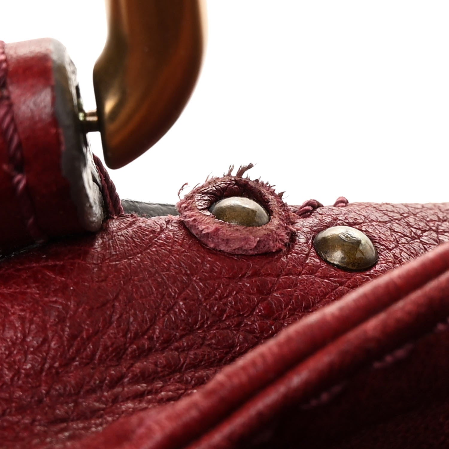 Calfskin Medium Paddington Satchel Dark Red