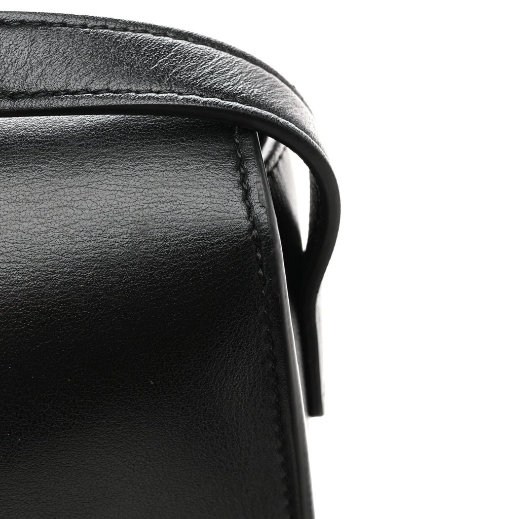 Smooth Calfskin Cuir Triomphe Folco Crossbody Bag Black