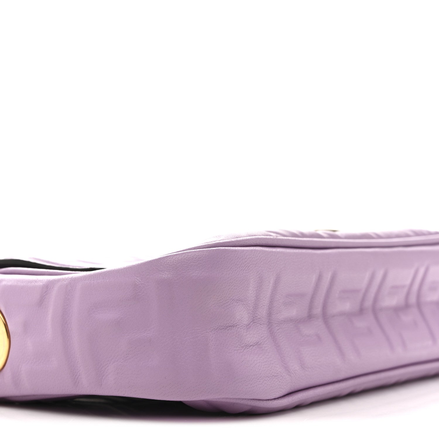 Nappa FF Embossed Small Midi Chain Baguette Violetta