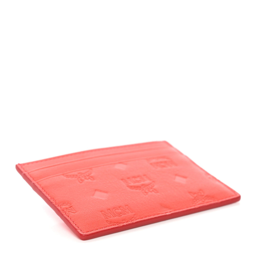 Calfskin Ottomar Monogram  Case Hot Coral