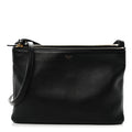 Lambskin Large Trio Crossbody Bag Black