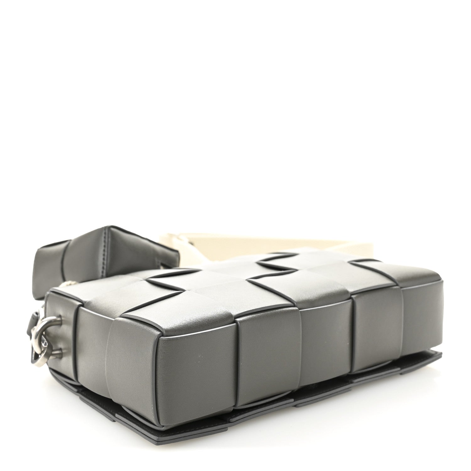 Calfskin Maxi Intrecciato Versatile Cassette Bag Thunder