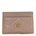 Calfskin Matelasse GG Marmont  Holder Porcelain Rose