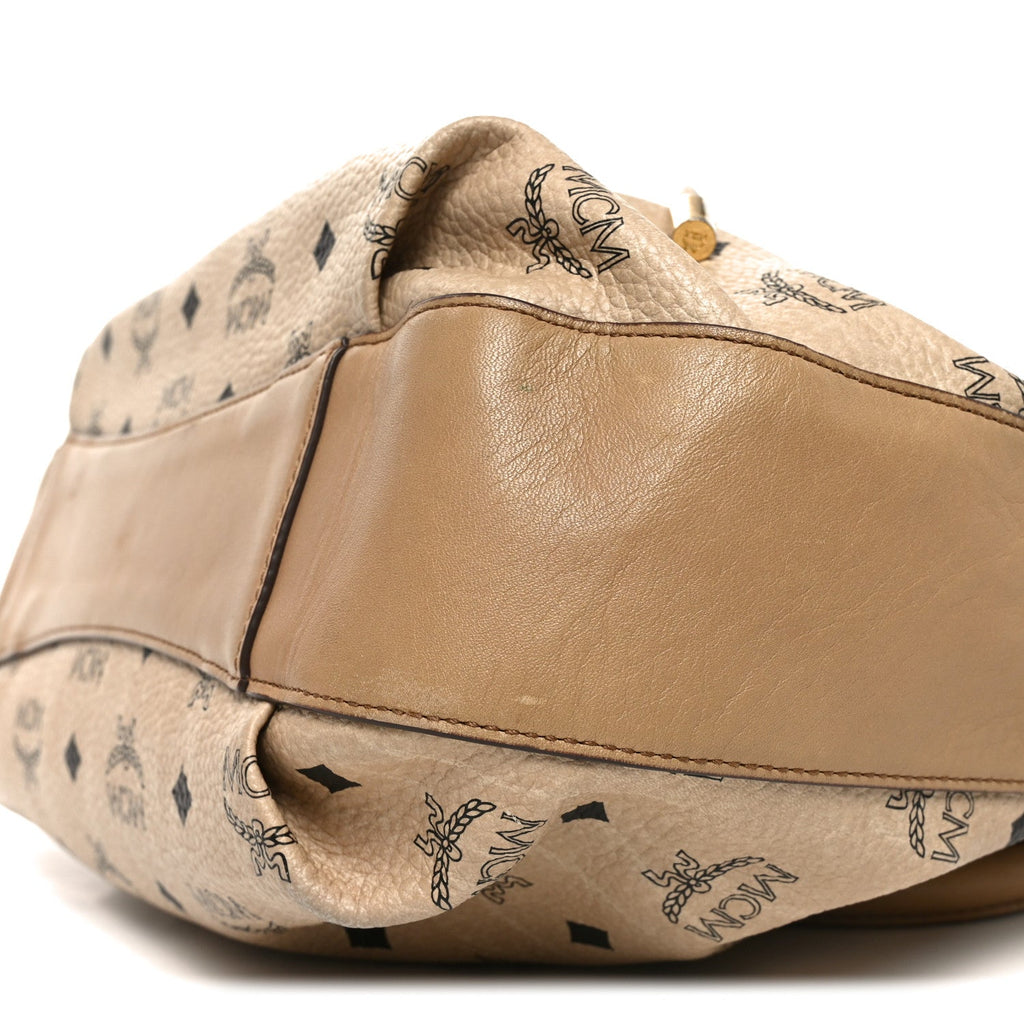 Visetos Medium Drawstring Shopper Beige