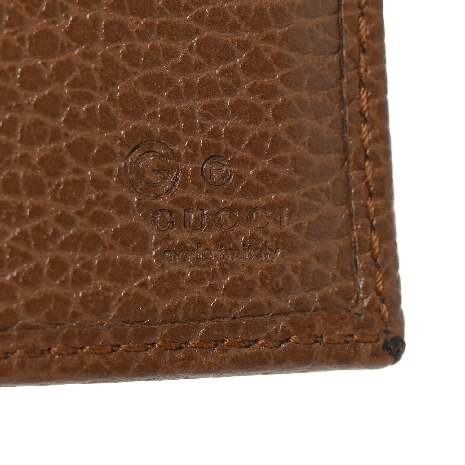 Monogram Dollar Calfskin Continental Flap Wallet Beige Ebony Tabacco