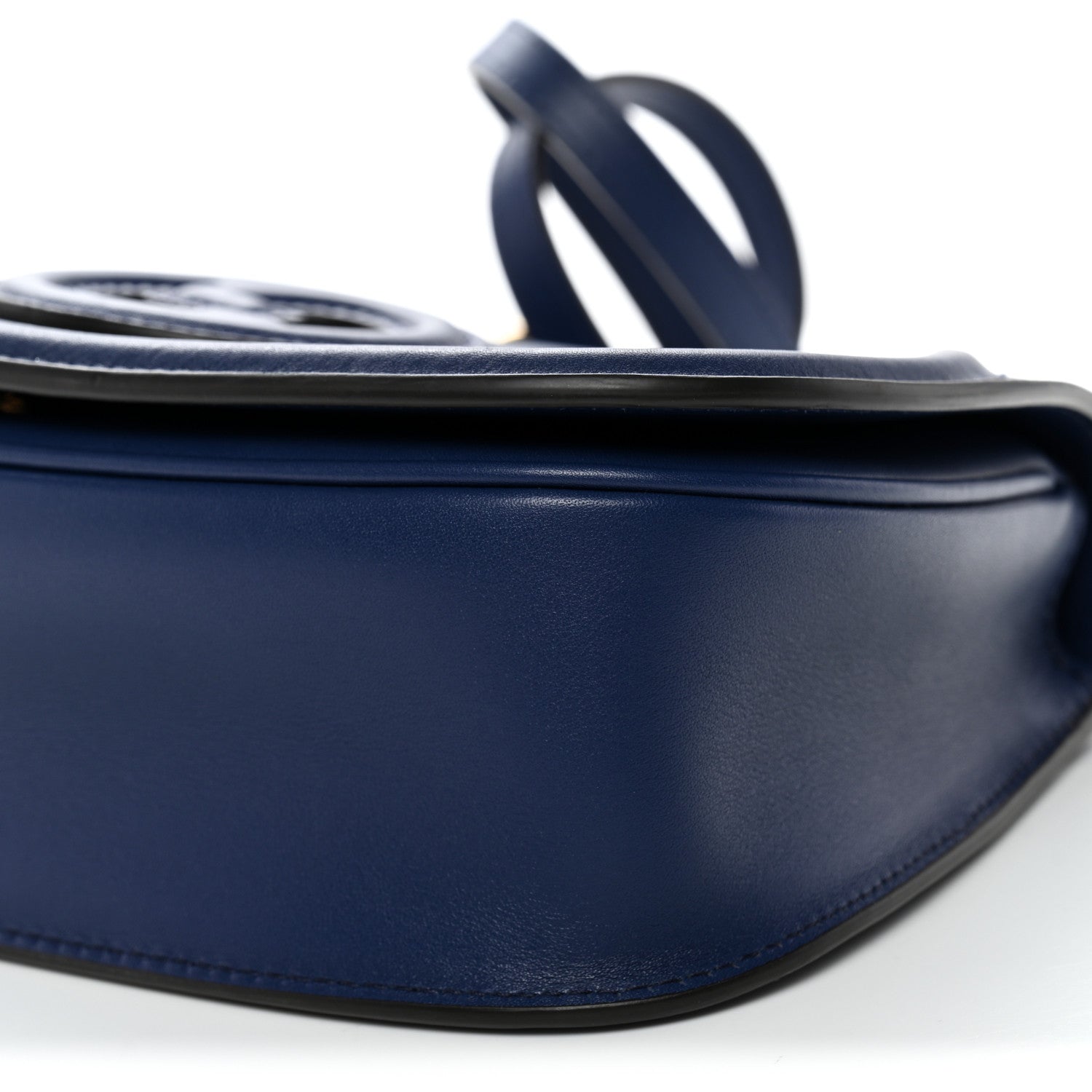 Roxy Calfskin Medium Blondie Top Handle Bag Blue Agata
