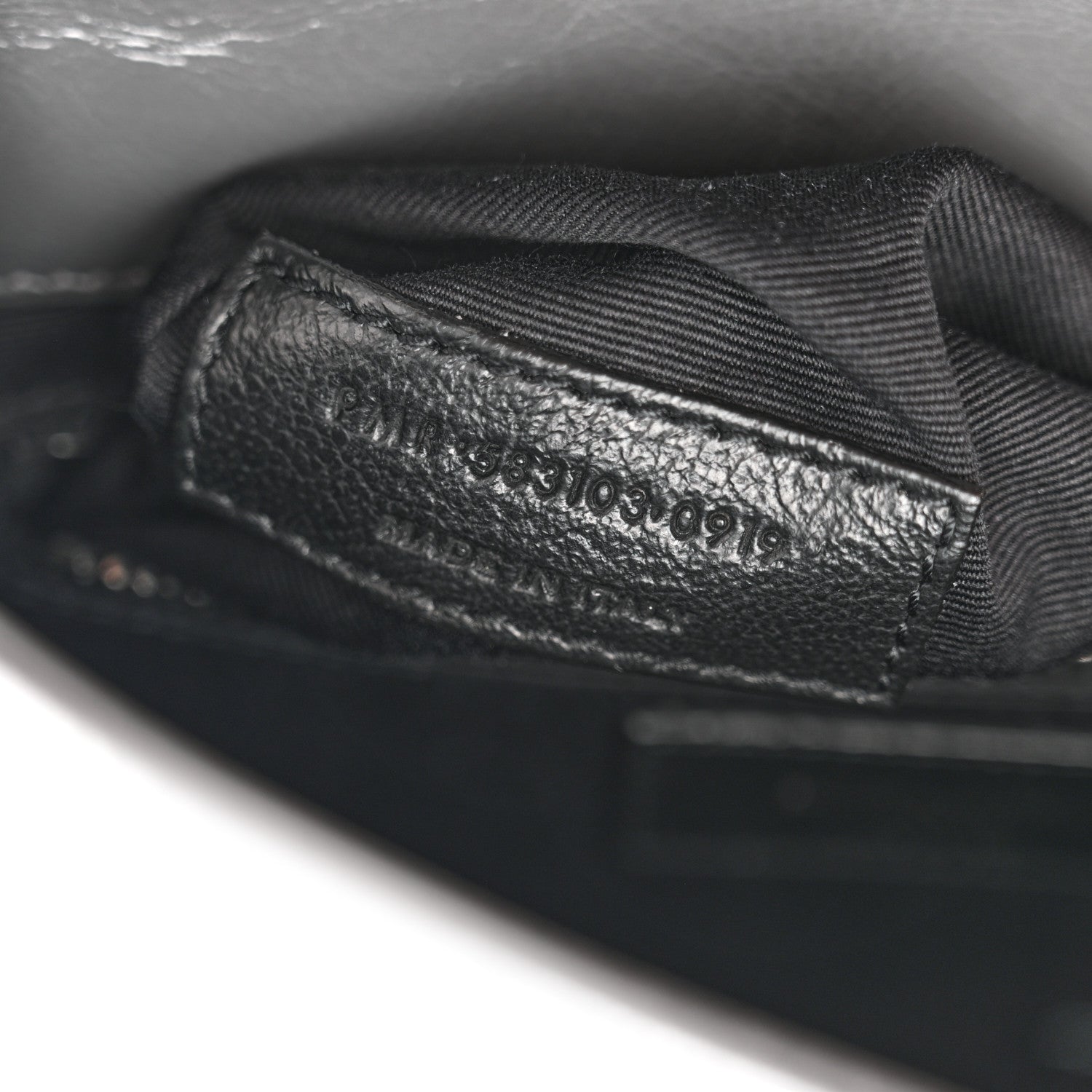 Crinkled Calfskin Matelasse Monogram Niki Chain Wallet Storm