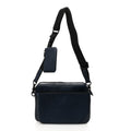 Calfskin Monogram Shadow Trio Messenger Navy
