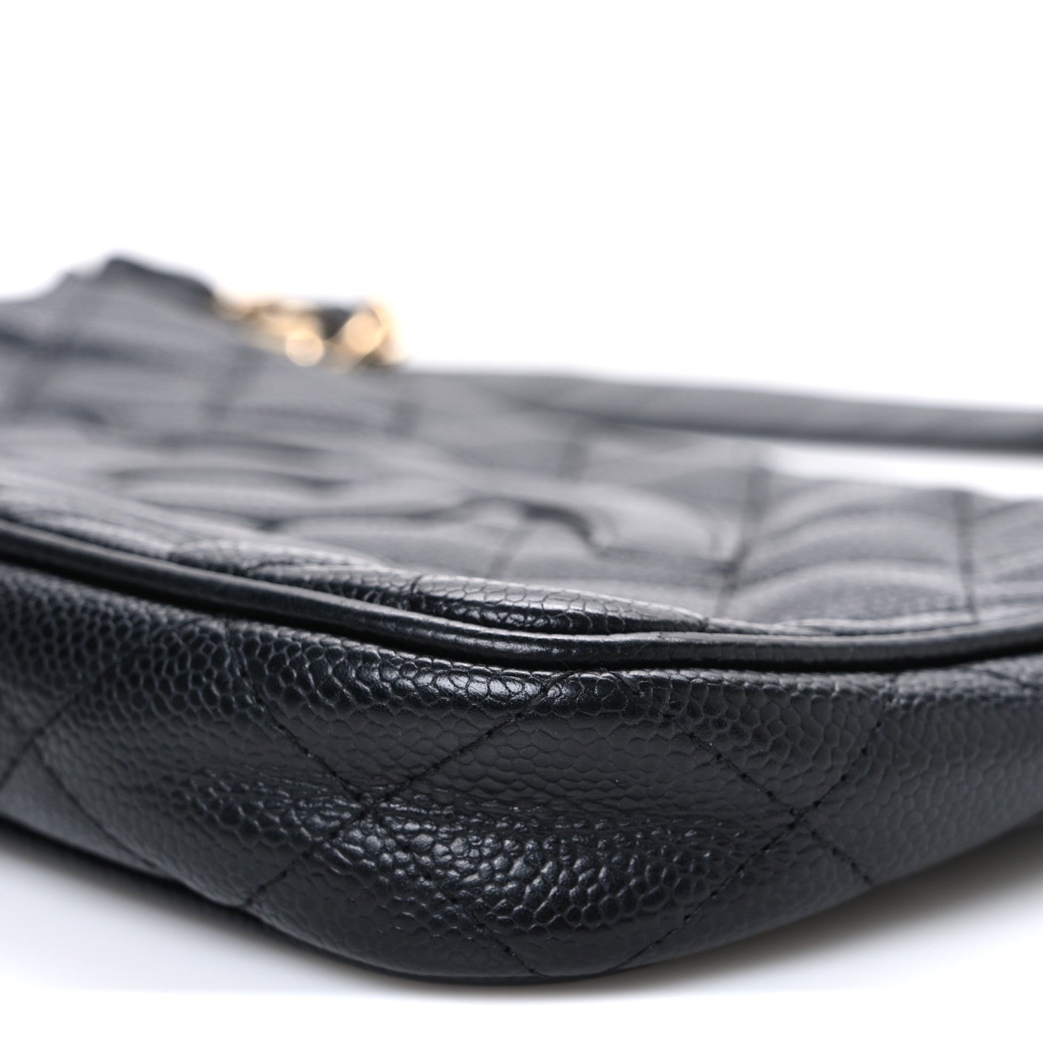 Caviar Quilted Timeless CC Shoulder Bag Black