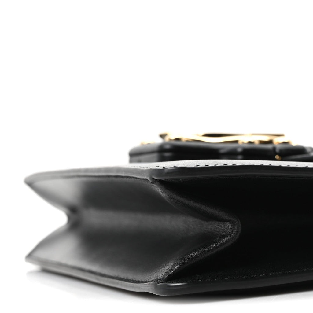 Calfskin Lucia Shoulder Bag Black