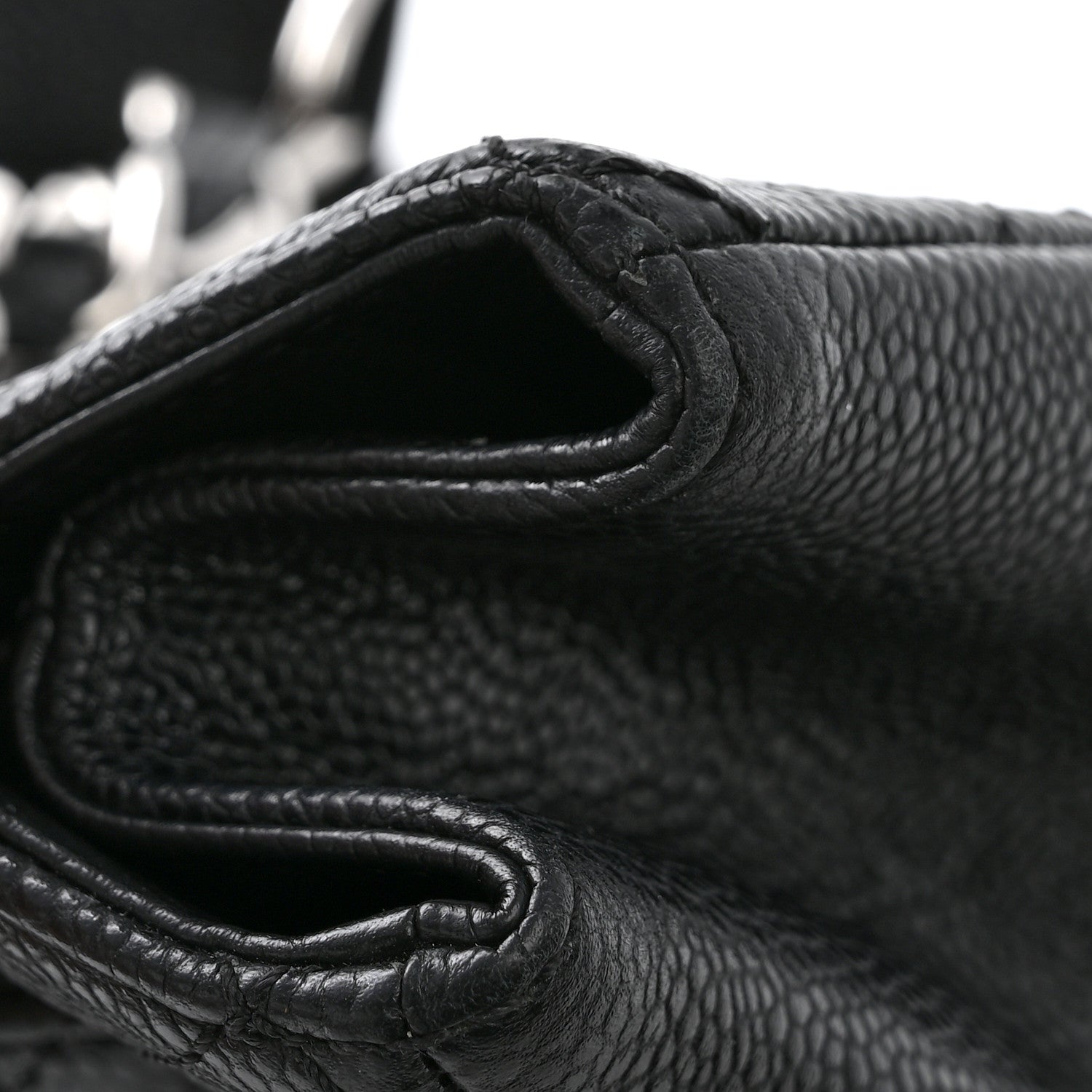 Caviar Quilted Grand Shopping Tote GST Black