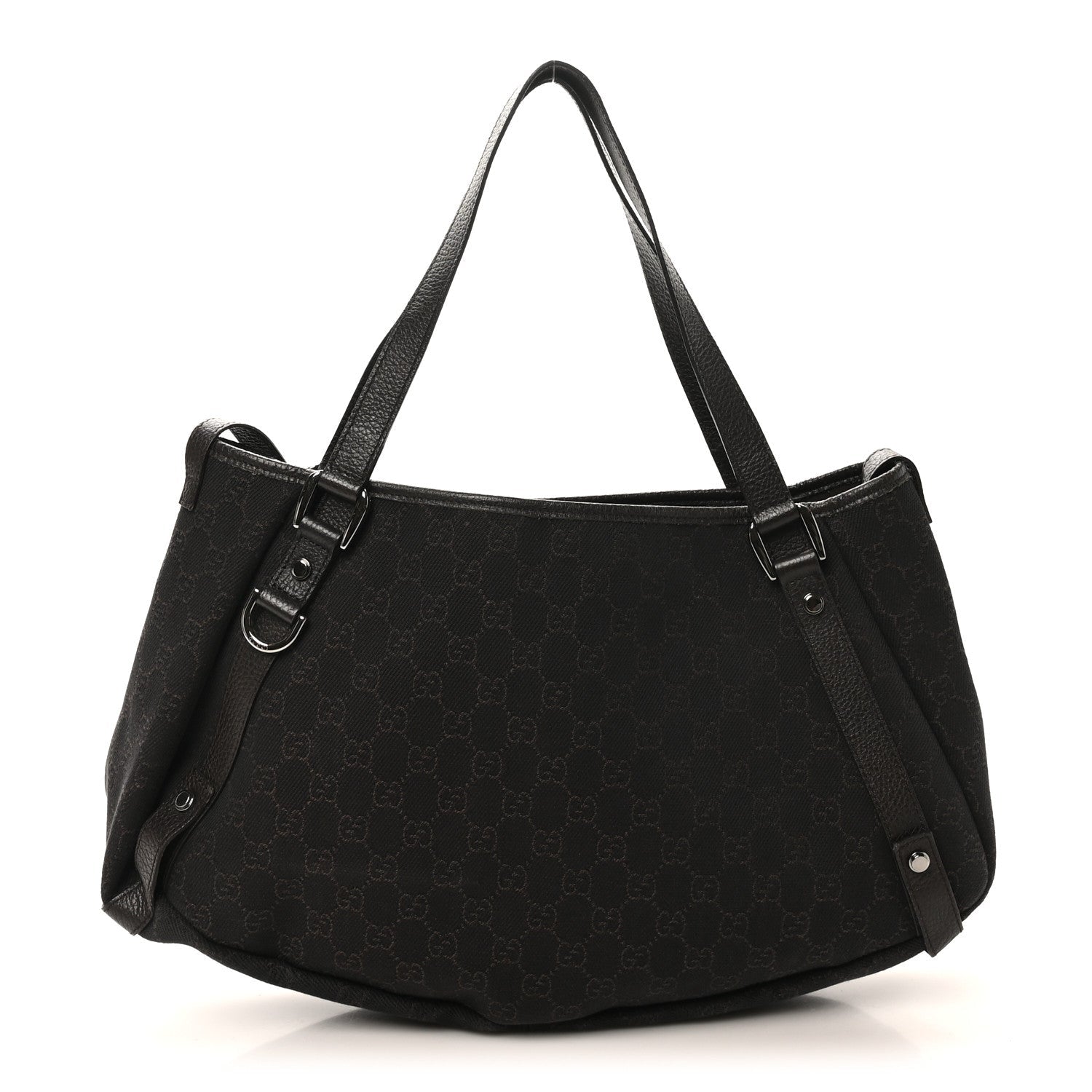 Monogram Medium Abbey Shoulder Bag Chocolate