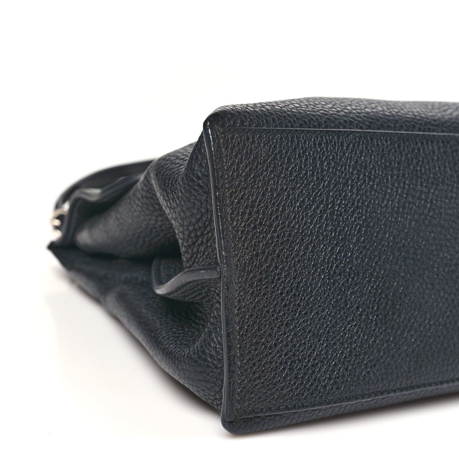 Cellarius Calfskin Medium Bamboo Daily Top Handle Bag Black