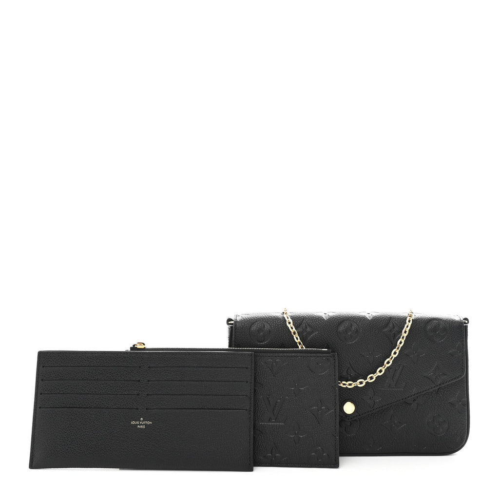 Empreinte Pochette Felicie Chain Wallet Black