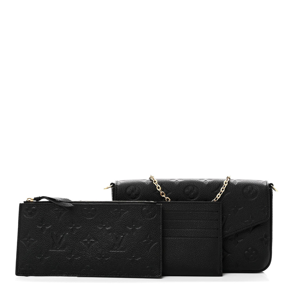 Empreinte Pochette Felicie Chain Wallet Black