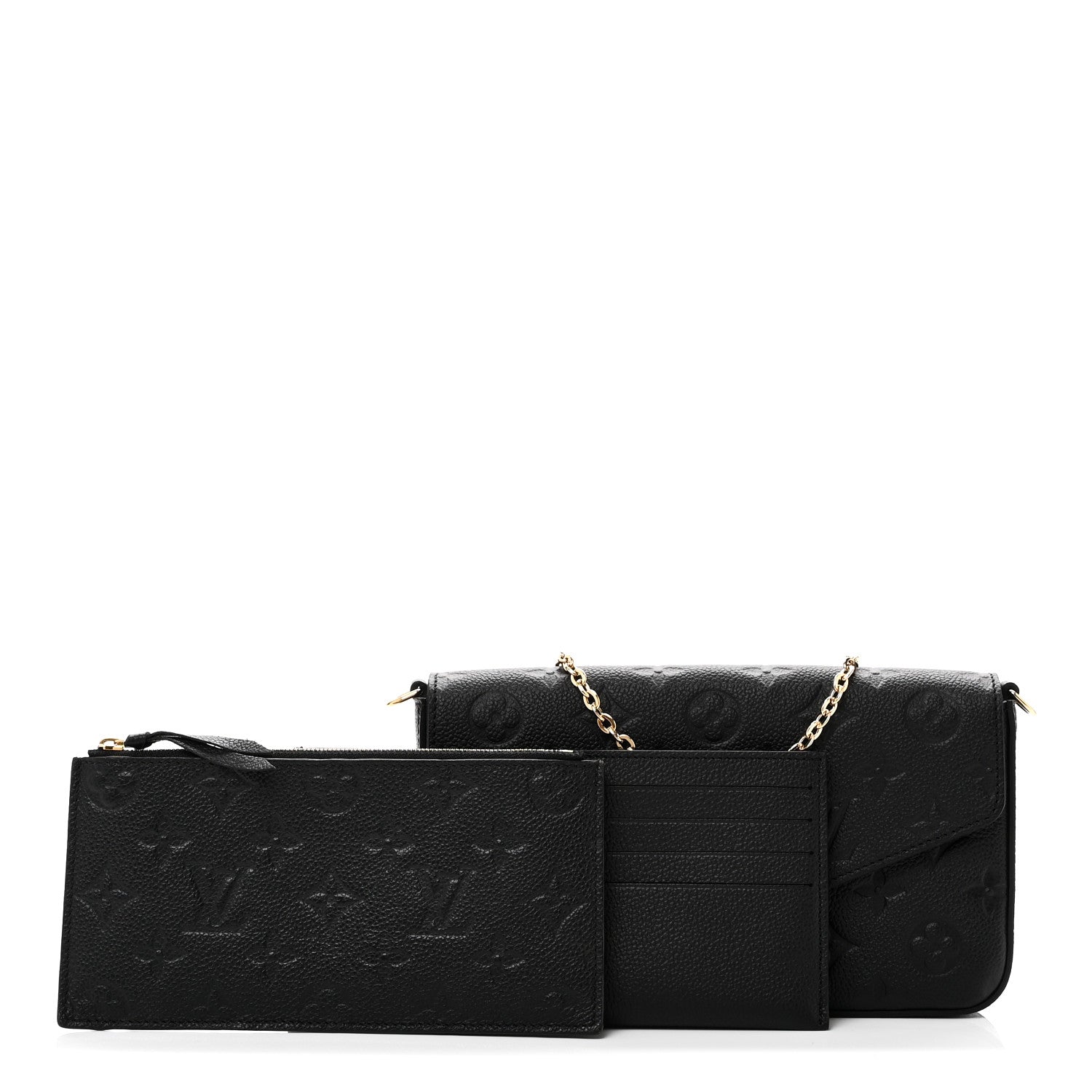 Empreinte Pochette Felicie Chain Wallet Black