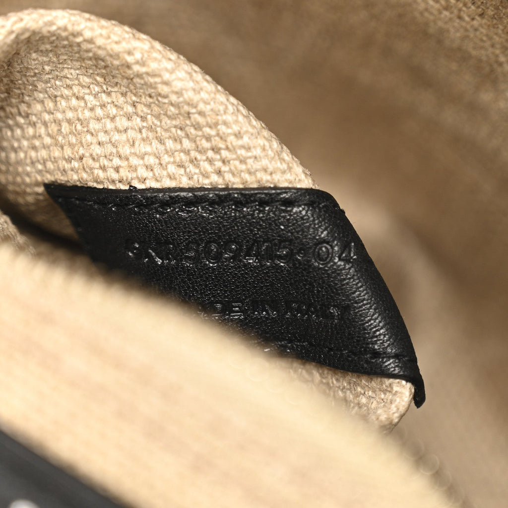 Linen Calfskin Rive Gauche Tote Greggio Natural
