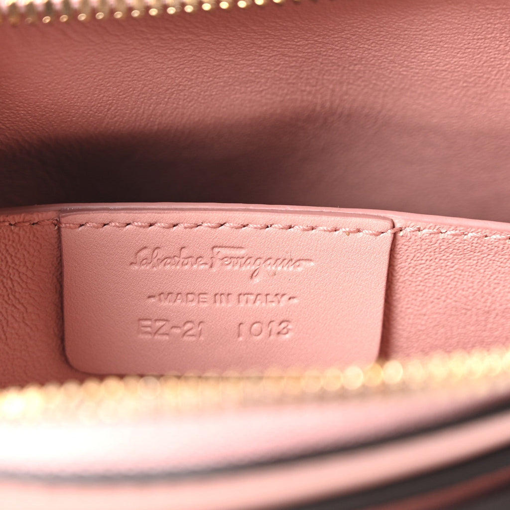 Calfskin Trifolio Crossbody Bag Antique Rose