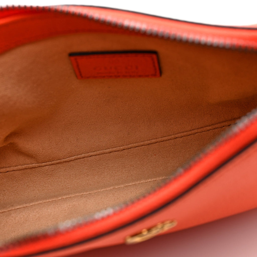 Goatskin Mini Aphrodite Shoulder Bag Orange