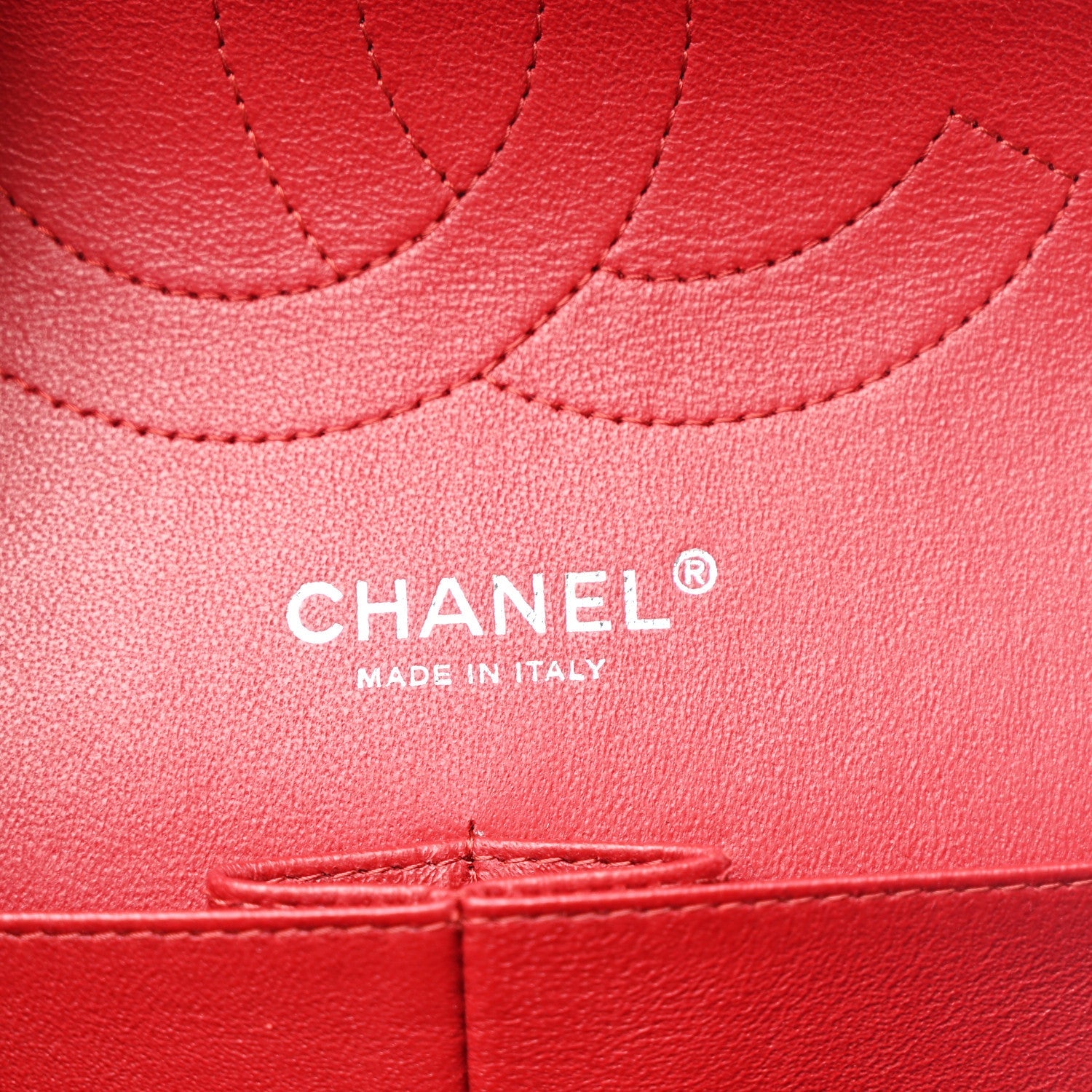 Caviar Quilted Jumbo Double Flap Red