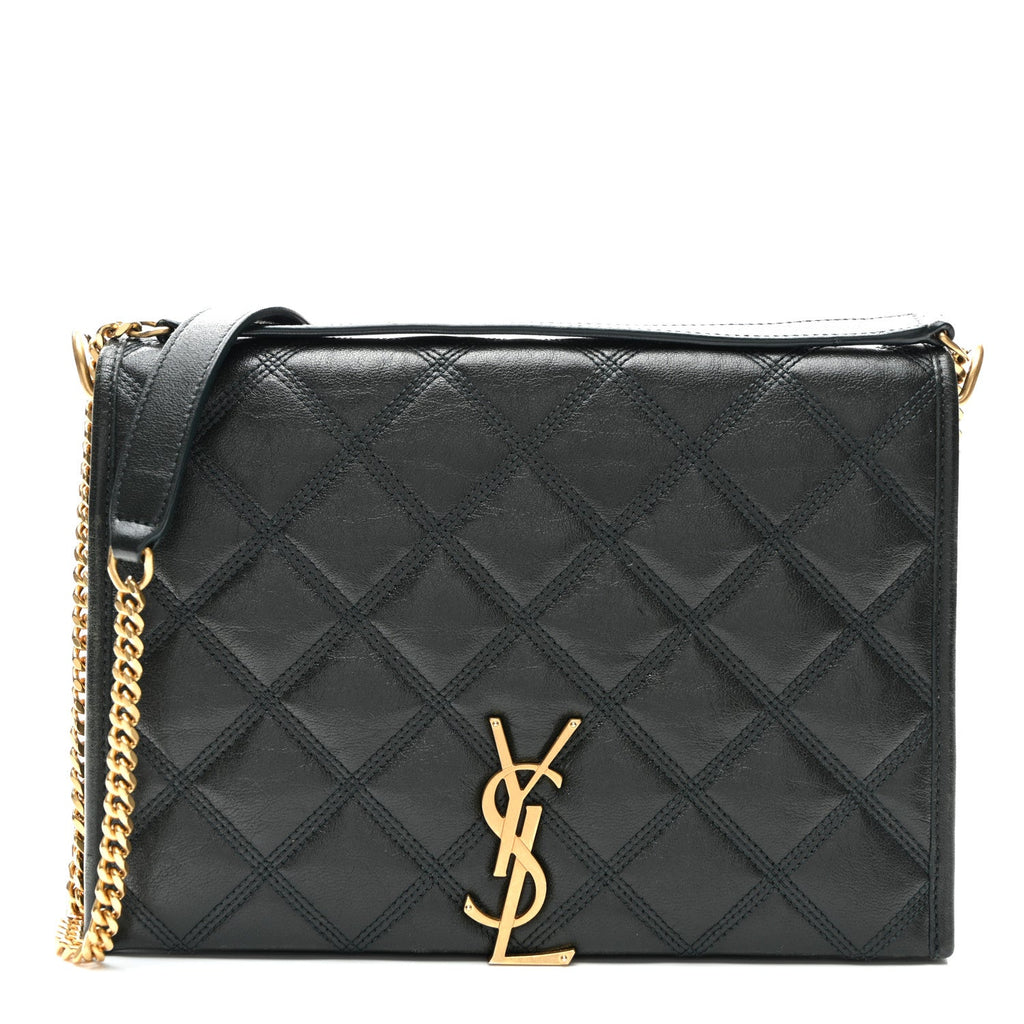 Lambskin Quilted Mini Becky Chain Bag Vert Fonce