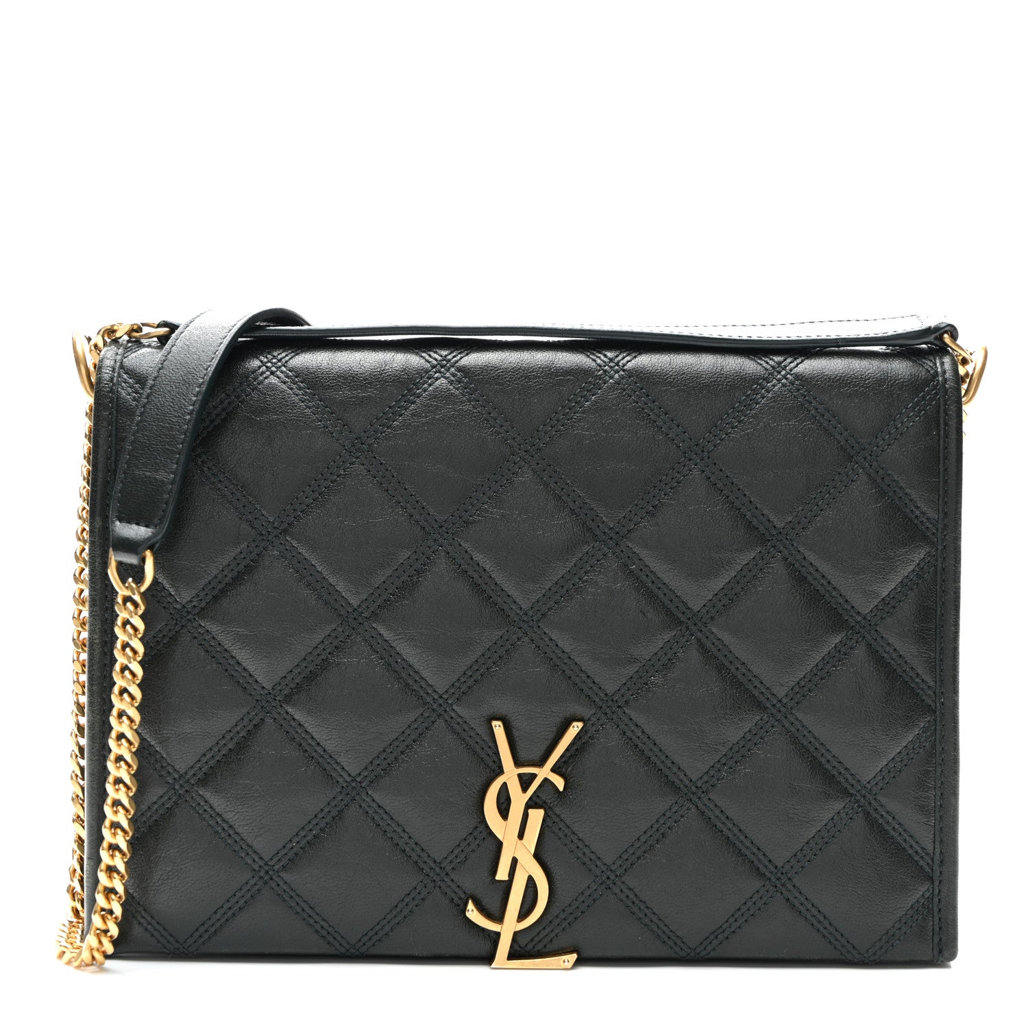 Lambskin Quilted Mini Becky Chain Bag Vert Fonce