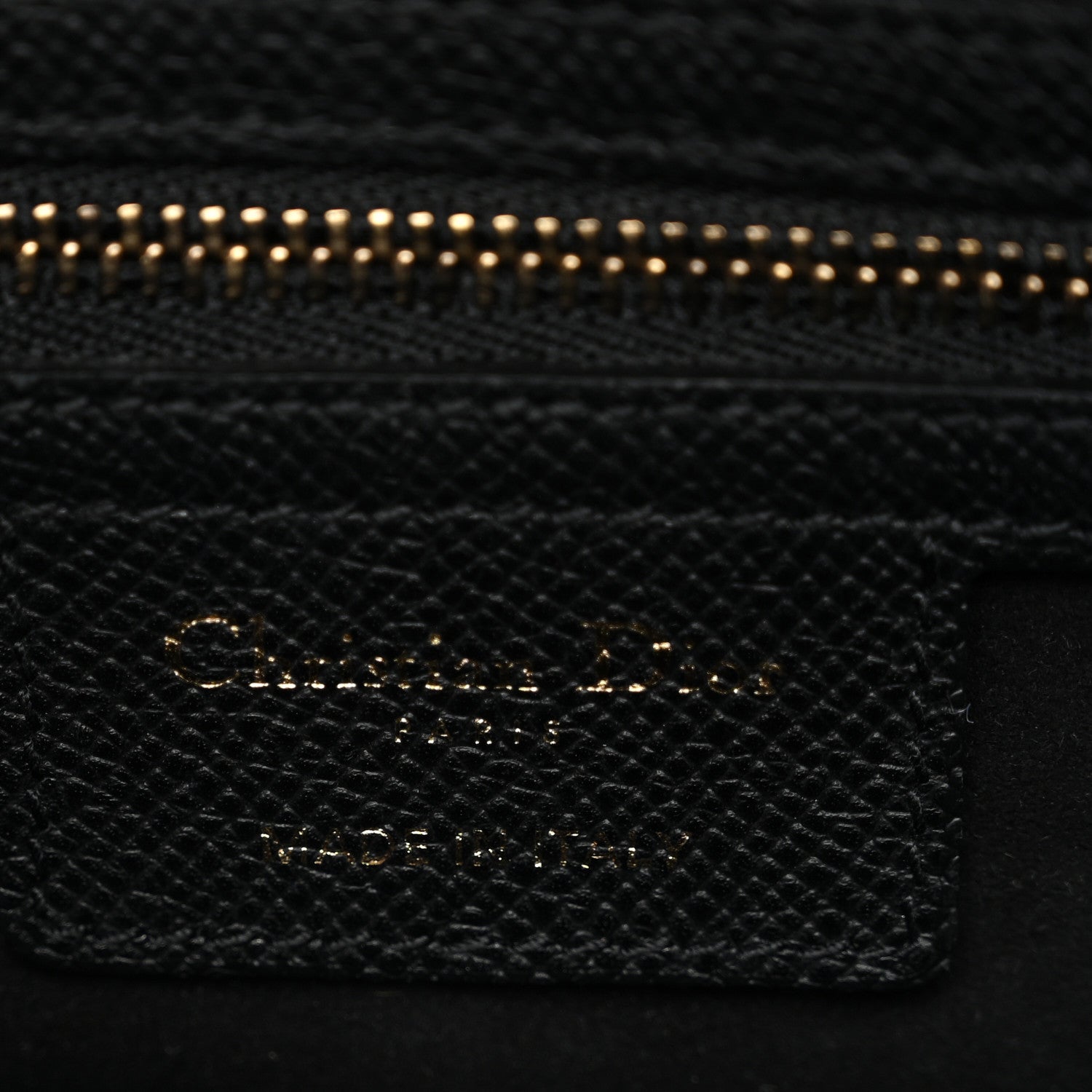Grained Calfskin Saddle Bag Black