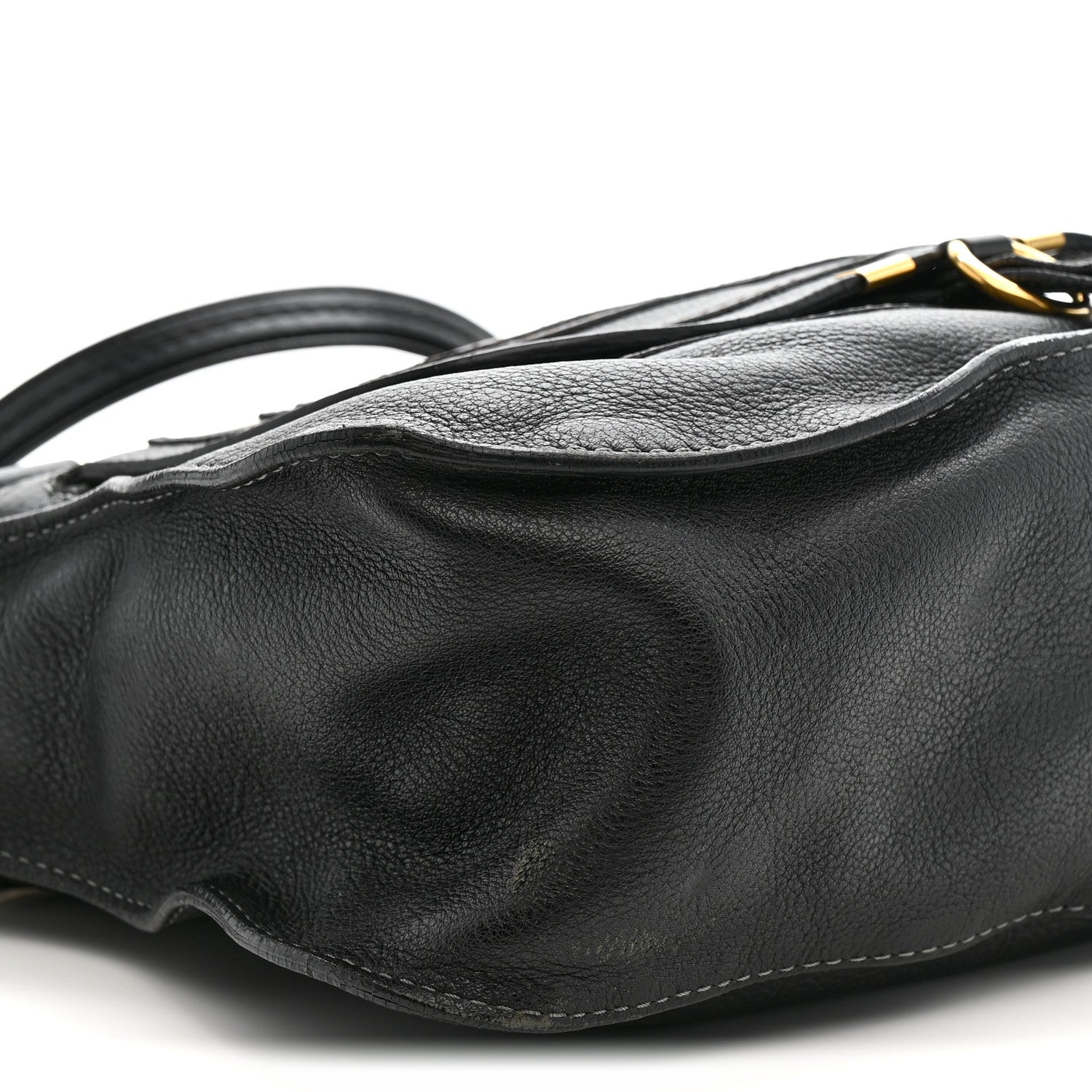Calfskin Medium Marcie Satchel Black