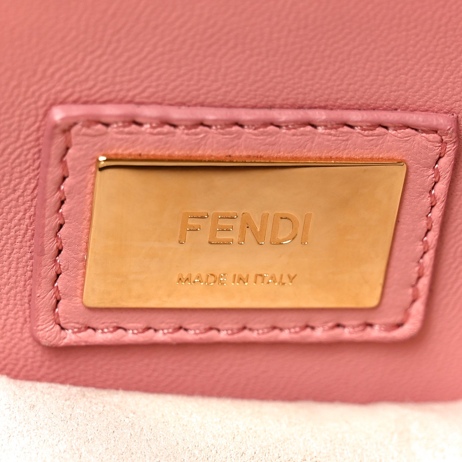 Vitello Seta Shiny Nappa Medium Peekaboo Iconic Satchel Grigio Polvere Bois de Rose