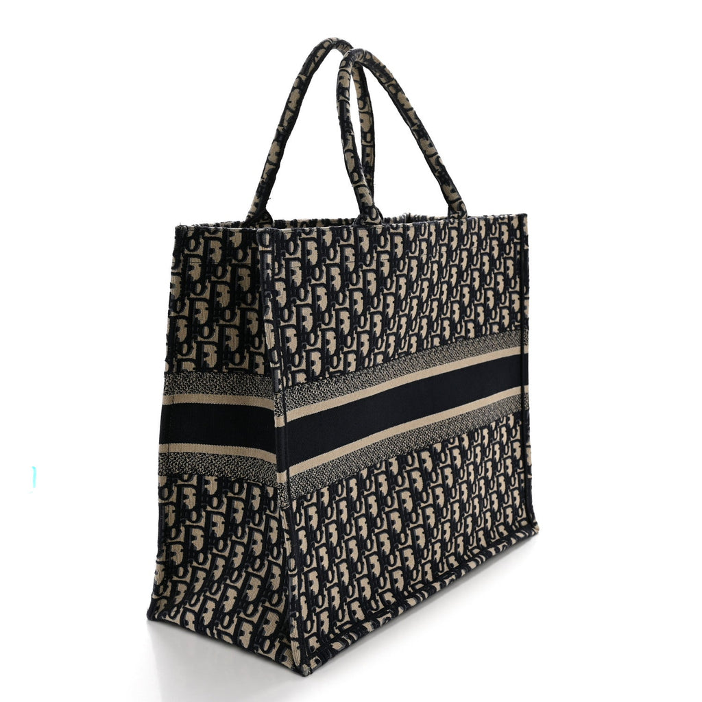 Oblique Large Book Tote Blue Multicolor